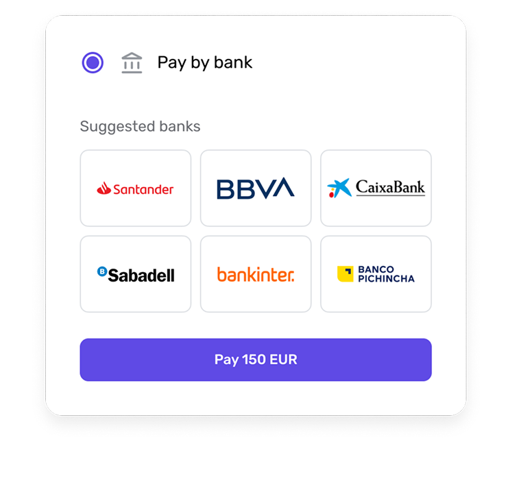 Accept payments via Open Banking